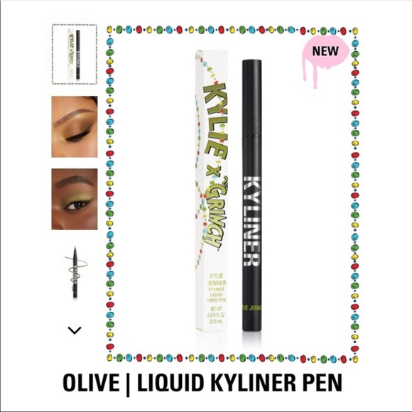 Kylie x Grinch Olive Liquid Kyliner Pen NWT - Picture 5 of 11